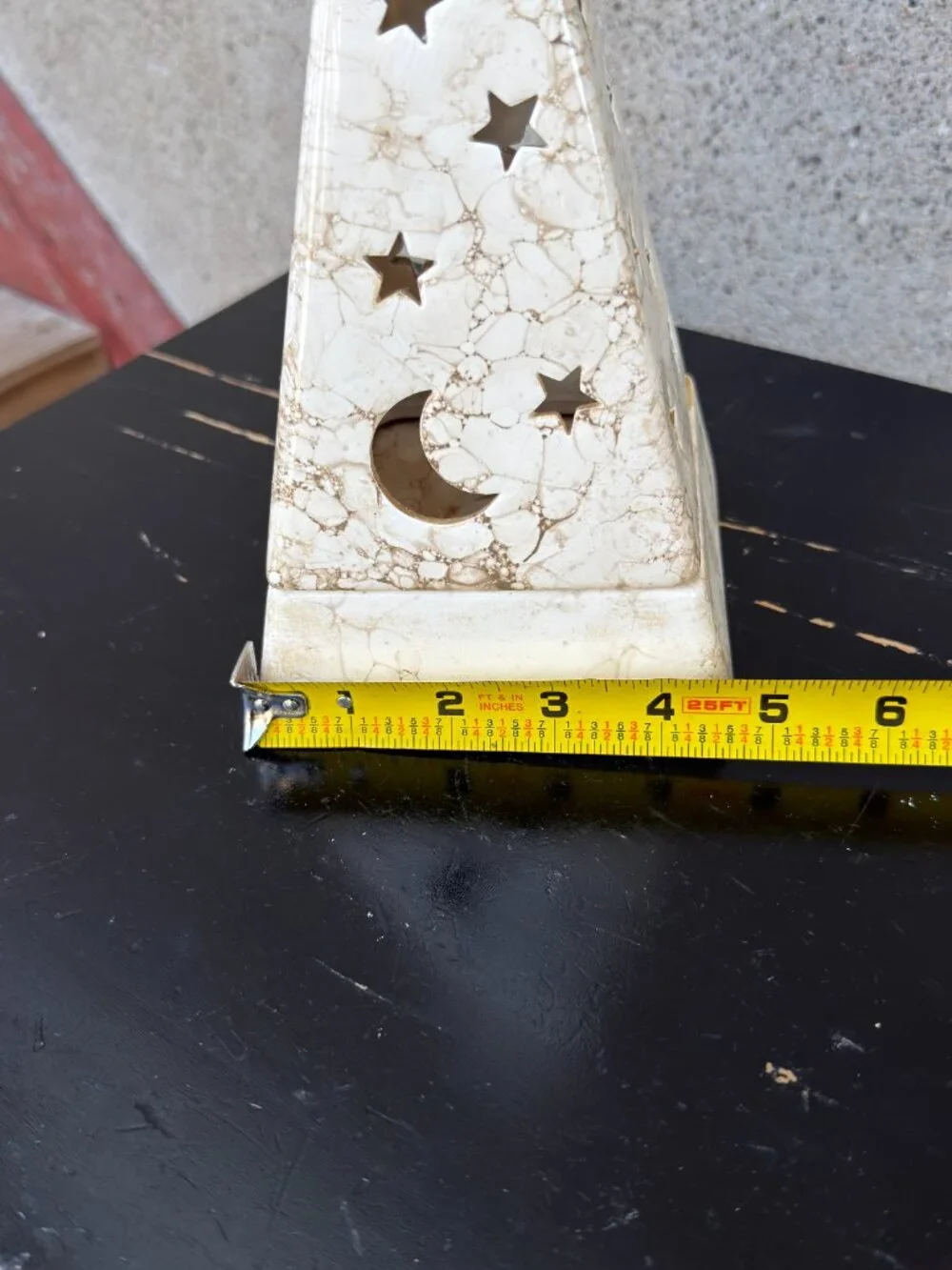 PartyLite Galaxy Pyramid Moon Stars Candle Holder